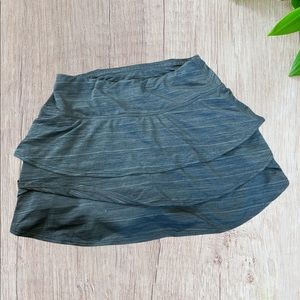 Athleta Swagger Striped Tiered Skirt Skort Small